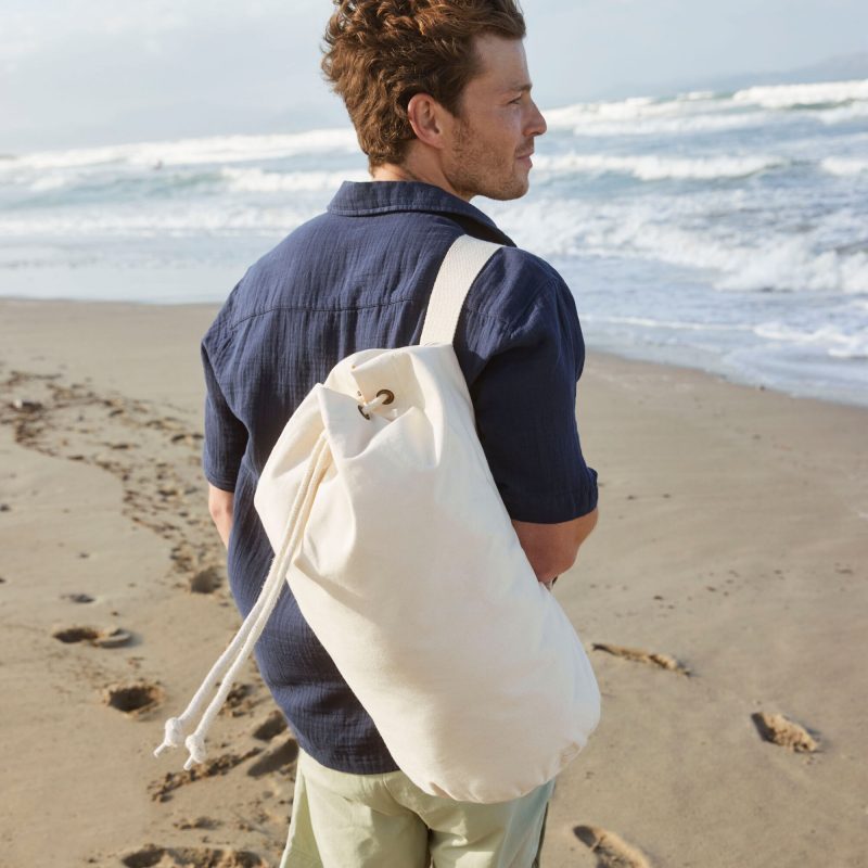 Personalised Organic Sea Bag | Large Custom Printed Holdall