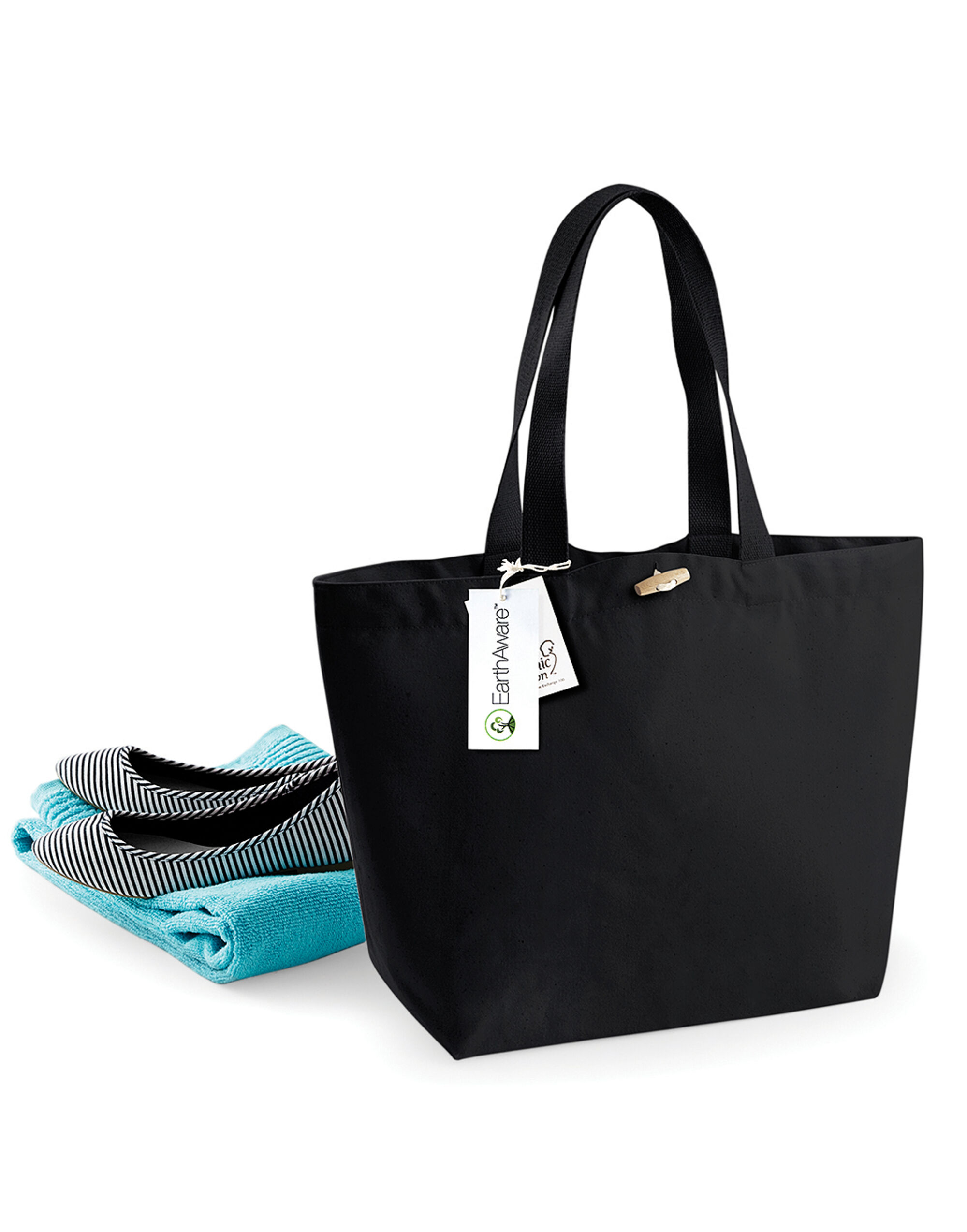 Personalised Organic Marina Tote Bag | Custom Printed - Image 3