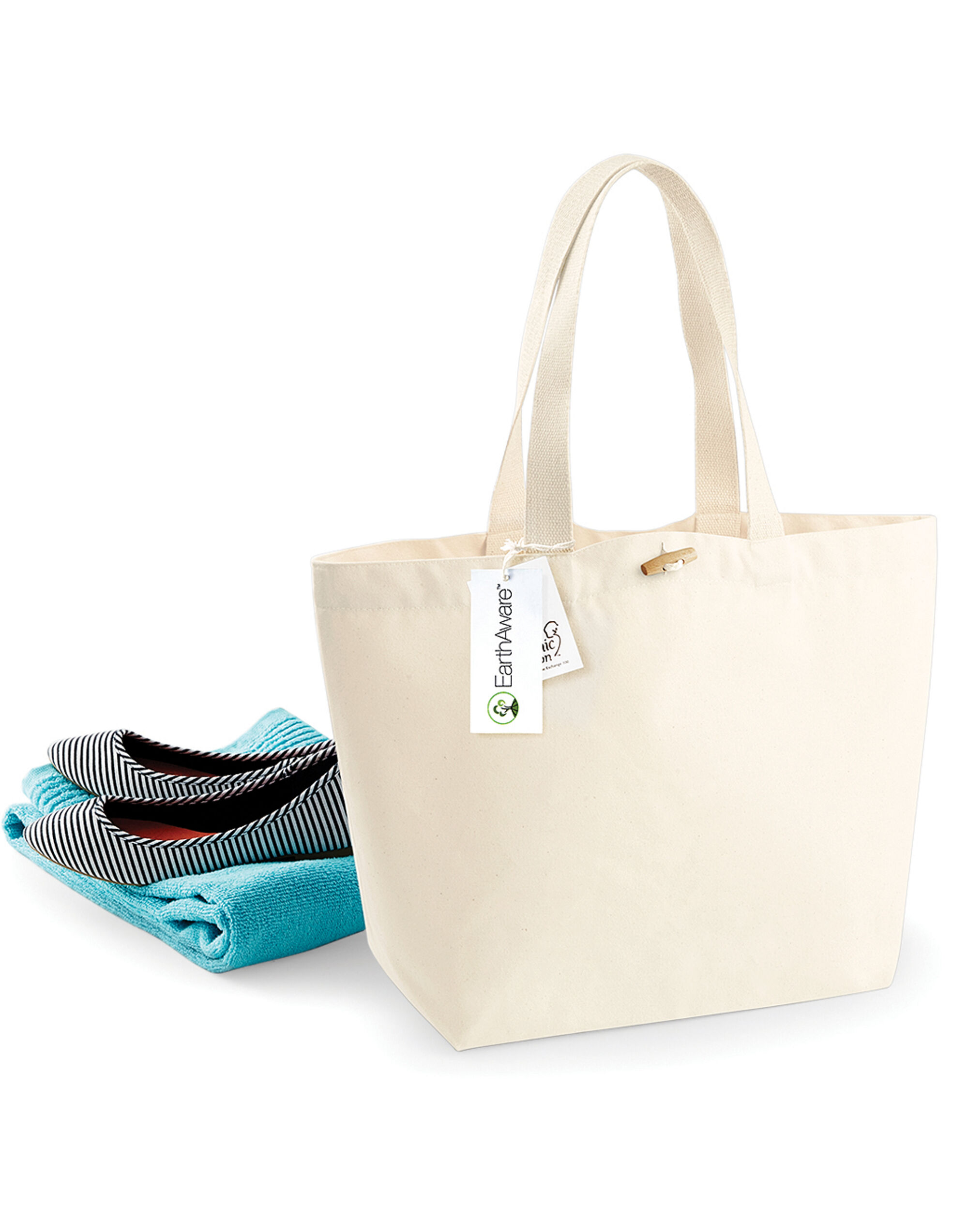 Personalised Organic Marina Tote Bag | Custom Printed - Image 11